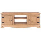 Antique Brown / Gray Wash Rustic TV Entertainment Stand, 1-Piece