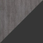 White/Walnut Grey & Bark Grey/Graphite Narrow Storage Cabinet with Doors & Drawers for 2 People