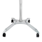 Espresso / White Pneumatic Sit-Stand Mobile Desk, 1-Person