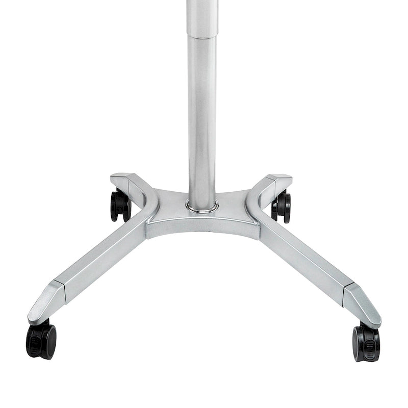 Espresso / White Pneumatic Sit-Stand Mobile Desk, 1-Person