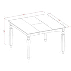 Mahogany 9-Piece Counter Height Dining Set for 8, Slatted Back