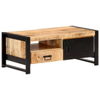 Brown Reclaimed Wood Coffee Table with Storage, 1-Piece