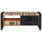 Brown Reclaimed Wood Coffee Table with Storage, 1-Piece