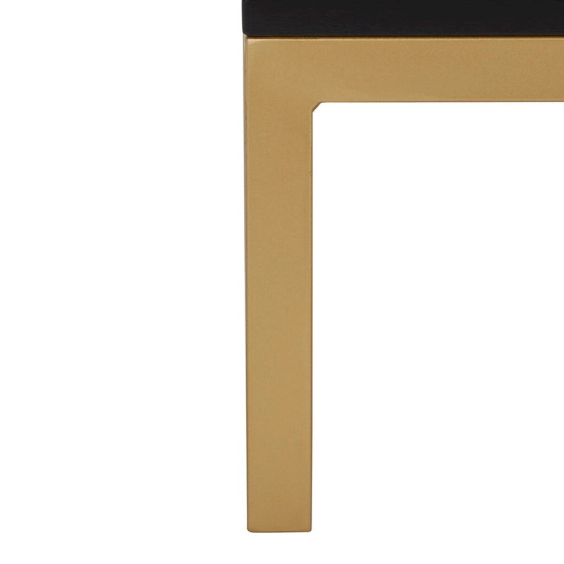 54" Rattan 2-Door Media Stand - Black / White / Walnut, Natural Accents