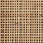 54" Rattan 2-Door Media Stand - Black / White / Walnut, Natural Accents