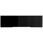 54" Rattan 2-Door Media Stand - Black / White / Walnut, Natural Accents