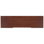 54" Rattan 2-Door Media Stand - Black / White / Walnut, Natural Accents