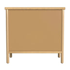 Soft Brown / Natural 3-Drawer Dresser with Rounded Legs