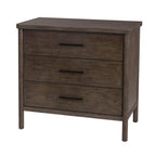 Soft Brown / Natural 3-Drawer Dresser with Rounded Legs