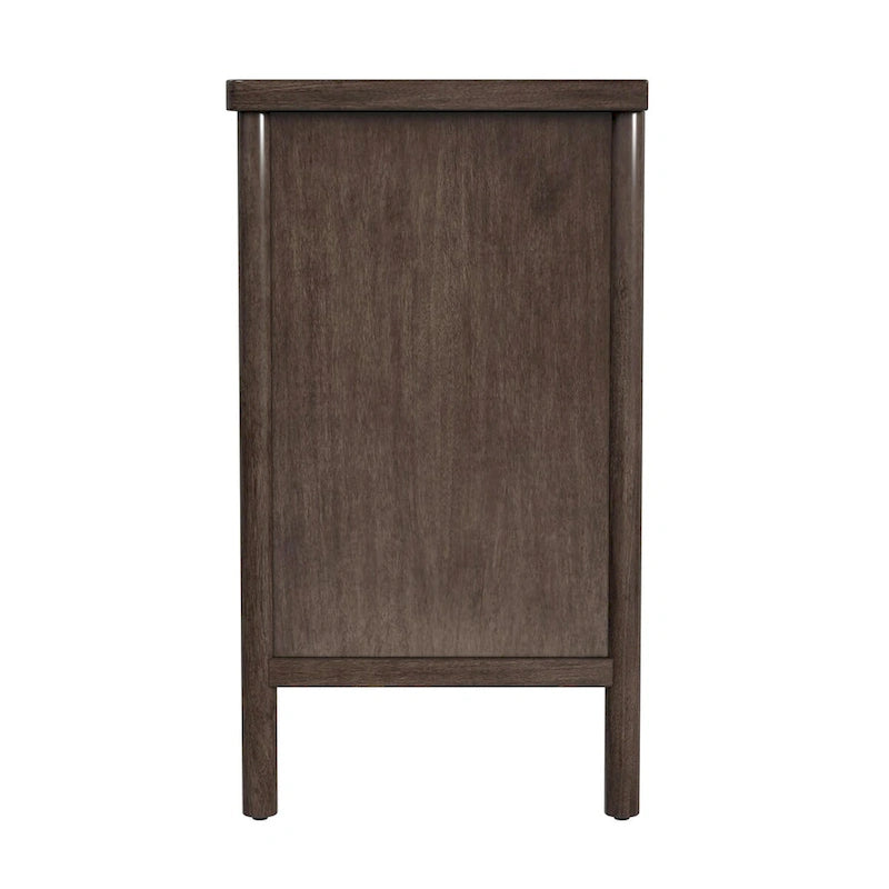 Soft Brown / Natural 3-Drawer Dresser with Rounded Legs