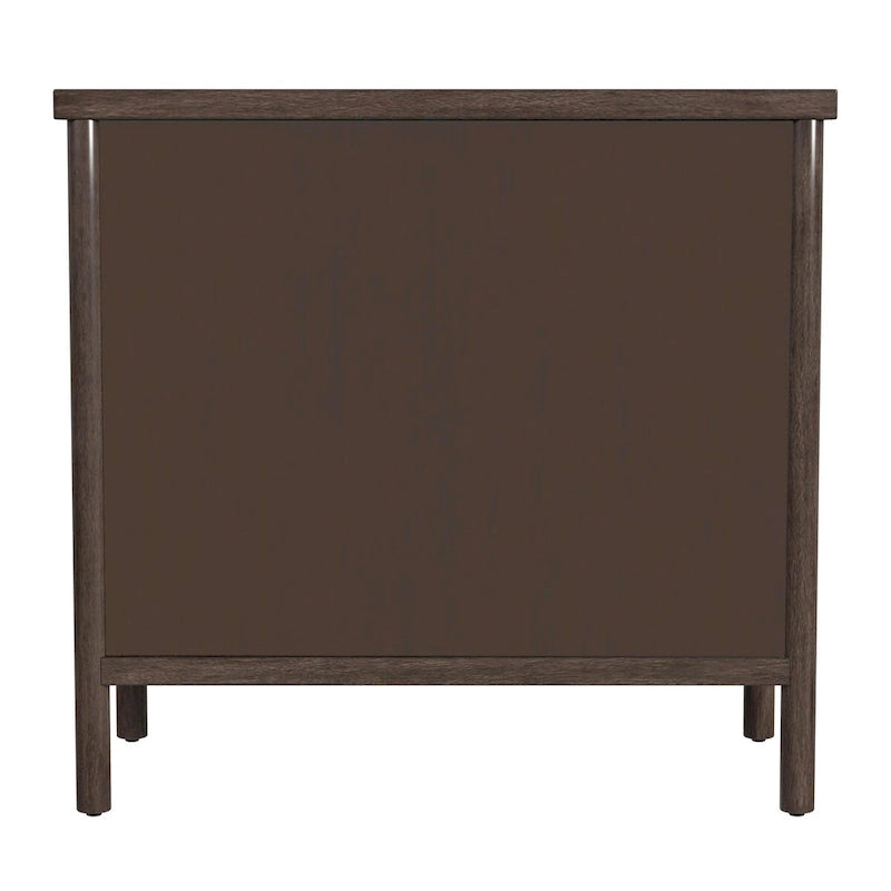 Soft Brown / Natural 3-Drawer Dresser with Rounded Legs