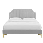 Velvet Upholstered Twin Platform Bed — Pink / Navy / Teal / White / Mint / Charcoal / Dusty Rose / Light Gray | For 1 Person