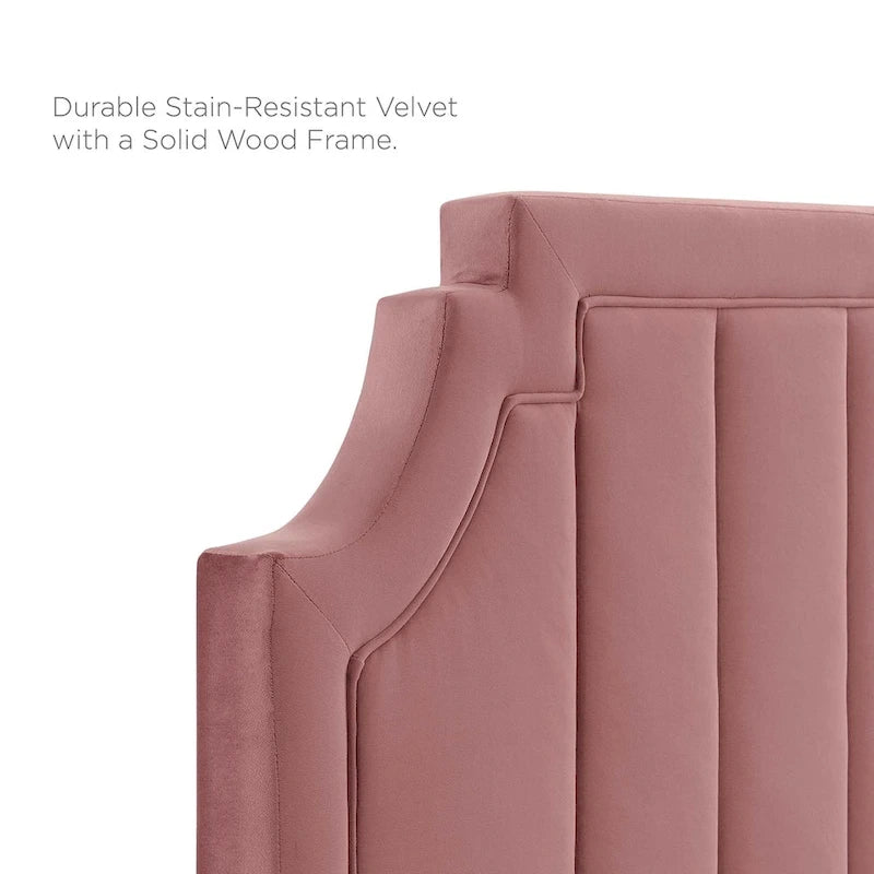 Velvet Upholstered Twin Platform Bed — Pink / Navy / Teal / White / Mint / Charcoal / Dusty Rose / Light Gray | For 1 Person