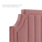 Velvet Upholstered Twin Platform Bed — Pink / Navy / Teal / White / Mint / Charcoal / Dusty Rose / Light Gray | For 1 Person