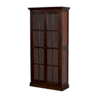Cherry Finish Solid Wood Display Cabinet, Single Door