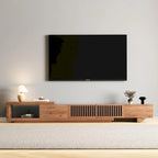 Walnut Extendable TV Stand, 3 Drawers, Fits 78"–118" TVs, 1 Unit