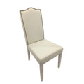 Natural Driftwood Linen Single Dining Height Chair