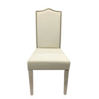 Natural Driftwood Linen Single Dining Height Chair