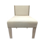 Natural Driftwood Linen Single Dining Height Chair