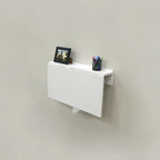 White Wall-Mounted Foldable Desk for 1