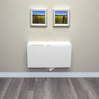 White Wall-Mounted Foldable Desk for 1