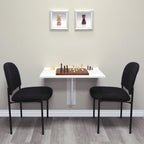 White Wall-Mounted Foldable Desk for 1