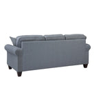 Blue Cottage Round Arm Sofa, Seats 3