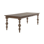 Dusty Taupe Rectangular Farmhouse Dining Table, Seats 6-8