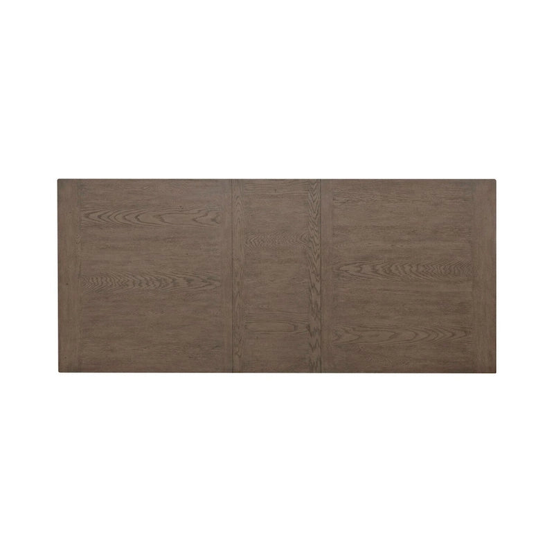 Dusty Taupe Rectangular Farmhouse Dining Table, Seats 6-8