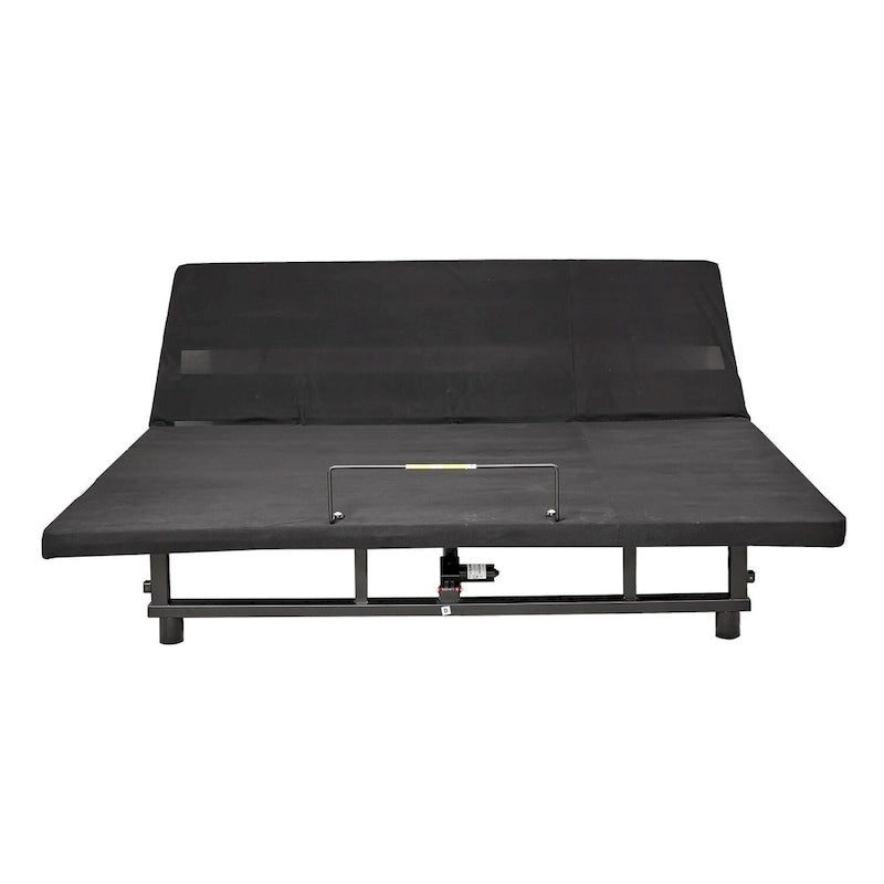 Antique Black Adjustable Bed Base, Queen, Metal Frame, Single